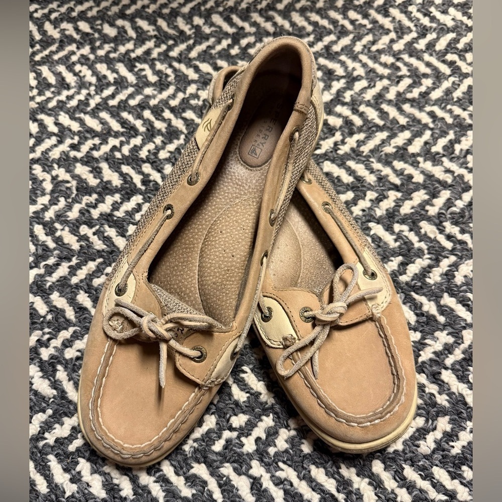 SPERRY TOPSIDER Angelfish Boat Shoe Loafer in Tan Size 10M